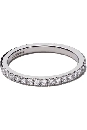 De Beers Anillo DB Classic con diamantes en pavé