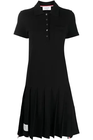 Thom Browne Vestido estilo playera tipo polo con pliegues