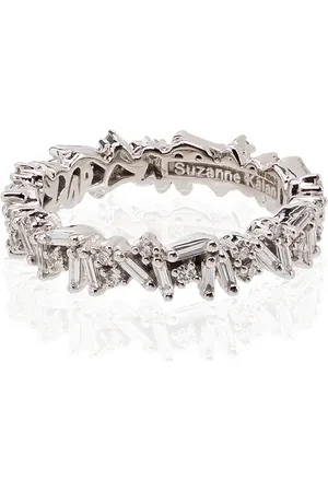Suzanne Kalan Anillo Icon en oro blanco de 18kt con diamante