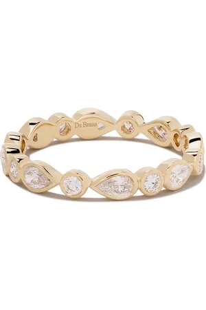 De Beers Anillo Petal en oro amarillo de 18kt con diamantes