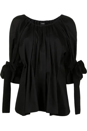 GOEN.J Top con peplum y pliegues