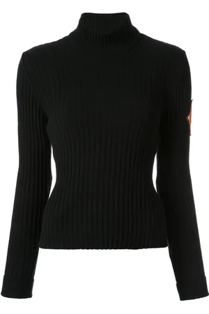 CHANEL Suéter con cuello doblado 1990