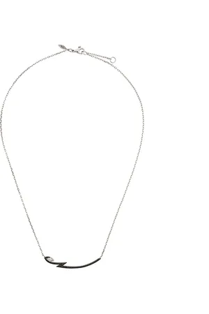 STEPHEN WEBSTER Collar Lady Stardust en oro blanco de 18kt con dije