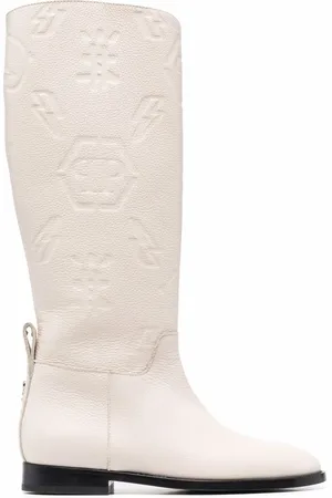 Philipp Plein Botas altas con logo en relieve