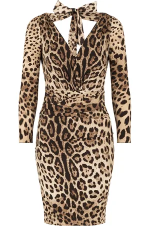Dolce & Gabbana Vestido con estampado de leopardo