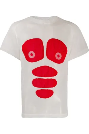 WALTER VAN BEIRENDONCK Playera brillante con motivo metálico