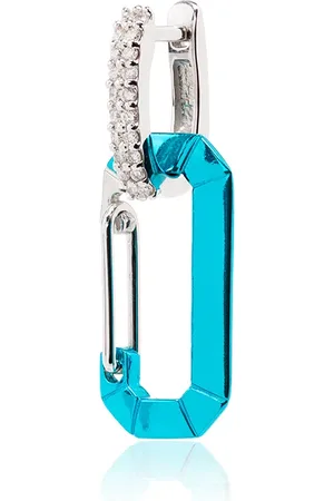 Eera Arete Chiara en oro blanco de 18kt con diamantes