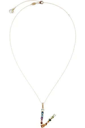 Dolce & Gabbana Collar con dije de letra V y topacios