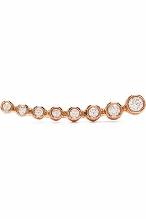 DJULA Arete Cascade en oro rosa de 18kt con diamantes