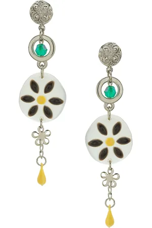 AMIR SLAMA Aretes con diseño floral
