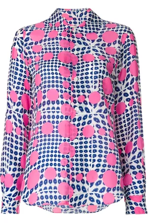 Comme des Garçons Flowers and dots print shirt