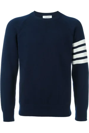 Thom Browne Suéter con cuello redondo y 4-Bar