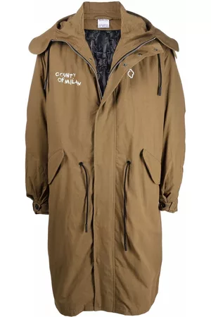 MARCELO BURLON Parka con logo Cross
