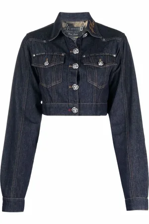 Philipp Plein Chamarra de mezclilla Chains