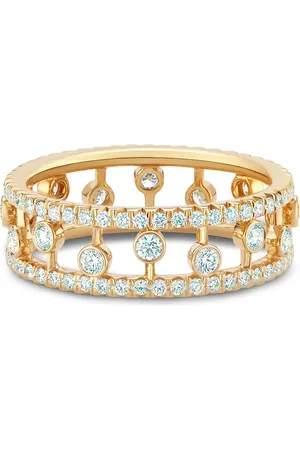 De Beers Anillo Dewdrop en oro amarillo de 18kt con diamantes