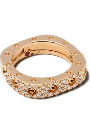 Roberto Coin Anillo Pois Moi en oro rosa de 18kt con diamantes