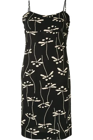 CHANEL Vestido con motivo floral 1998