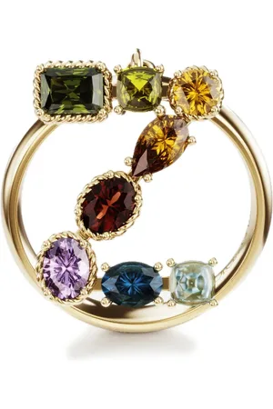 Dolce & Gabbana Anillo Rainbow Alphabet Z en oro amarillo de 18kt