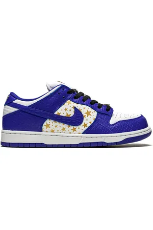 Nike Tenis SB Dunk Low "Blue Stars" de x Supreme