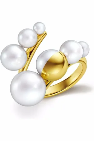 Tasaki Anillo M/G Shell en oro amarillo de 18kt con perlas de agua dulce