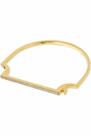 Monica Vinader Brazalete fino con diamantes