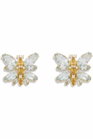 Dolce & Gabbana Aretes Spring en oro de 18kt con gemas