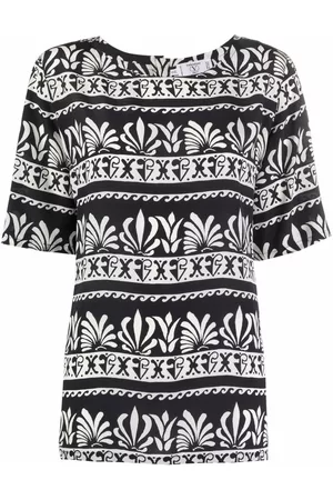 VALENTINO GARAVANI Top con estampado gráfico 1980