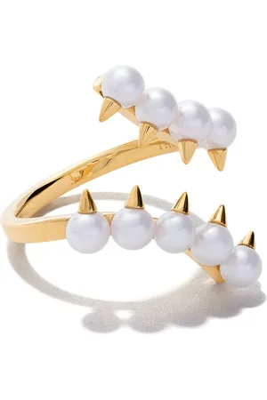Tasaki Anillo Danger Collection Line en oro amarillo de 18kt con perla Akoya