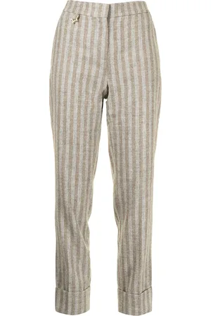 LORENA ANTONIAZZI Pantalones rectos a rayas