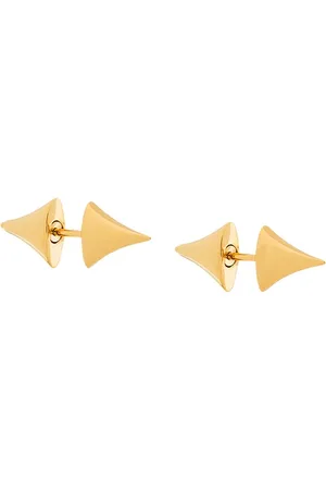 SHAUN LEANE Aretes Rose Thorne en oro amarillo