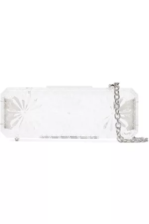 Y / PROJECT Bolsa de mano transparente con motivo floral