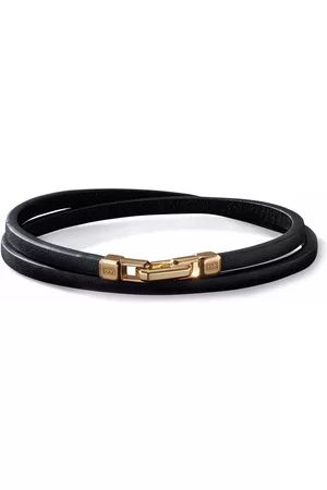 David Yurman Pulsera Streamline Double Wrap en oro amarillo de 18kt de 4mm
