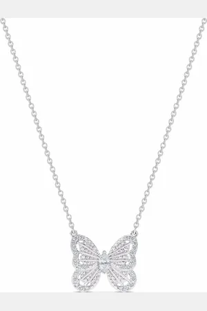 De Beers Collar Portraits of Nature Butterfly en oro blanco de 18kt con diamante