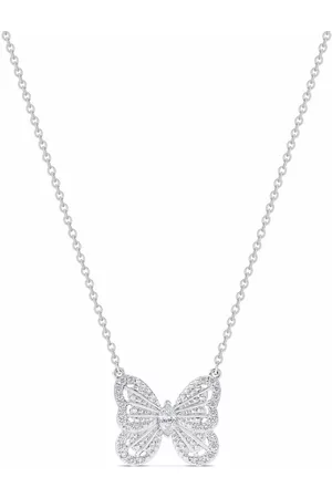 De Beers Collar Portraits of Nature Butterfly en oro blanco de 18kt con diamante y dije
