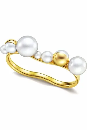Tasaki Anillo M/G Shell en oro amarillo de 18kt con perlas de agua dulce