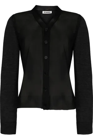 Jil Sander Cárdigan con panel traslúcido