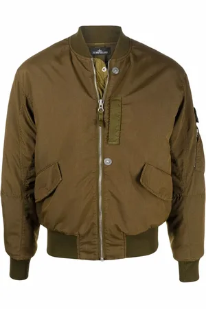 Stone Island Chamarra bomber capitonada con cierre