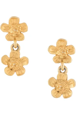 Givenchy Aretes con diseño de flor doble