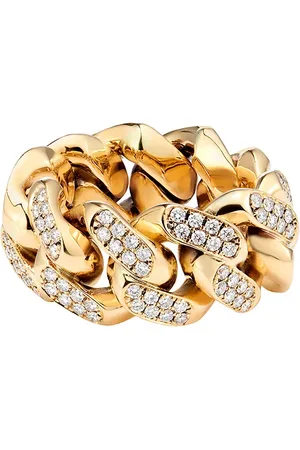 777 Anillo Cuban con diamantes