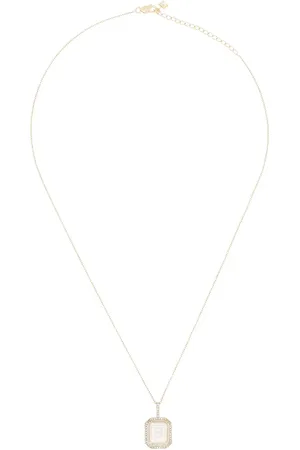 Mateo Collar B en oro amarillo de 14kt con diamantes