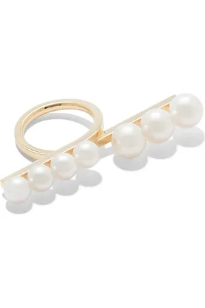 Tasaki Anillo Balance en oro amarillo de 18kt con perlas