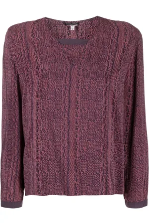 Giorgio Armani Blusa con estampado abstracto 1990