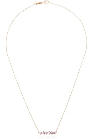 Suzanne Kalan Collar en oro rosa de 18kt con zafiros