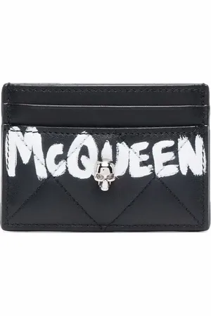 Alexander McQueen Cartera capitonada con motivo Skull