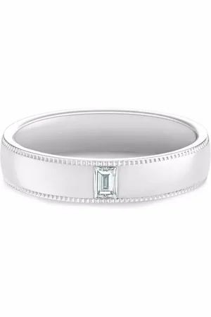 De Beers Anillo DB Classic Wide Court Poinçon con diamantes