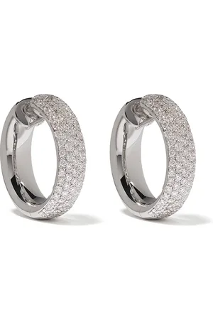 Leo Pizzo Arracadas en oro blanco de 18kt con diamantes