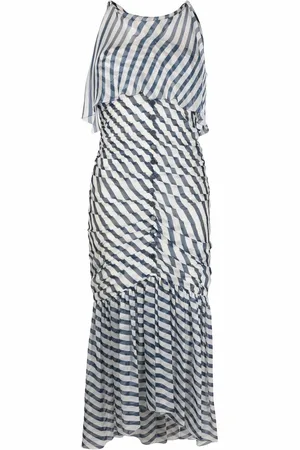 CHANEL Vestido midi con motivo de 2008