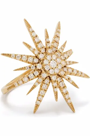 DJULA Anillo Big Sun en oro amarillo de 18kt con diamantes
