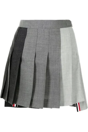 Thom Browne Minifalda plisada asimétrica