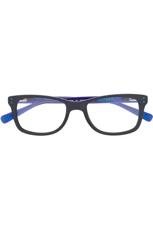 Nike Lentes con armazón rectangular y diseño de dos tonos